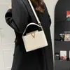 Bolsa Cuadrada Pequeña de Hombro Cruzado Portátil Casual Elegante de Lujo Ligero Nueva de Gran Capacidad Textura de Moda Otoño 2025