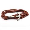 Pulsera de Moda de Estilo Coreano de Venta Caliente de AliExpress, Distintiva Tipo Ancla Vintage, Versátil, Multicapa, Tejida a Mano, Joyería para Mujer