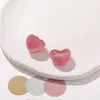 Dopamina Chica Linda Arena Movediza Brillo Redondo Corazón de Durazno Accesorios de Joyería de Resina DIY Material para Pasador