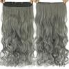 Aplique de cabelo feminino transfronteiriço 26 polegadas cinco presilhas peça única aplique de cabelo sem costura peruca onda grande cabelo longo cacheado