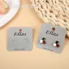 Venta Directa de Fábrica Tarjeta de Papel para Empaque de Aretes y Broqueles, Material de PVC con Ganchos para Joyería, Tarjetas Pequeñas de Papel Rígido en Stock