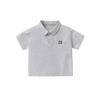 Nueva Camisa Polo de Niños Camiseta de Manga Corta Verano Niños Polo Blanco Tejido Gris Negro Lar Uniforme Escolar de Niñas