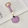 Nuevo Llavero de Calabaza de Diamantes Completos de Cristal Halloween Creativo Strass Moda Colgante de Bolso Adorno para Llave de Coche