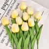 Tulipa Flor Artificial Transfronteiriça Casamento Casa Hotel Decoração Decoração Suave Mini Pu Toque Flor Falsa Planta Artificial