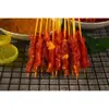 Espetinhos Pequenos de Carne Bovina, Espetinhos de Intestino de Pato, Espetinhos Fritos para Churrasco, Produtos Semi-Acabados para Chapa de Ferro, Venda por Atacado de Ingredientes para Churrasco Comercial, Frete Grátis