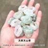 Pingente Cadeado Nuvem de Jade Verde Tianshan Natural, Pingente de Jade Cadeado da Paz e Longevidade, Fonte para Transmissão ao Vivo, Dropshipping de Peça Única