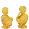 Regalo de Boda Dorado de Terciopelo para Recién Casados y Mejores Amigos, Adornos Creativos y Prácticos de Aniversario para Personas Mayores