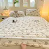 Saia de Cama de Lã de Leite Classe A Peça Única Inverno Plus Veludo Coral Fleece Antiderrapante Capa de Cama Cobertura Completa Capa de Colchão à Prova de Manchas Manga Protetora 3