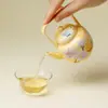 Inno Gui Song Galho de Cerejeira Borboleta Bule de Cerâmica Novo Estilo Chinês Bule Doméstico com Furo de Bola para Infusão de Chá Bule Único Conjunto de Chá Kung Fu