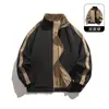 Chaqueta Exploradora para Hombre Reversible Primavera y Otoño Nueva Tendencia Cuello Alto Casual Versátil Chaqueta Abrigo para Jóvenes Niños