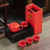 Actividad mayorista set de té de viaje taza express conveniente una tetera cuatro tazas traje para hacer té regalo para exteriores LOGOTIPO