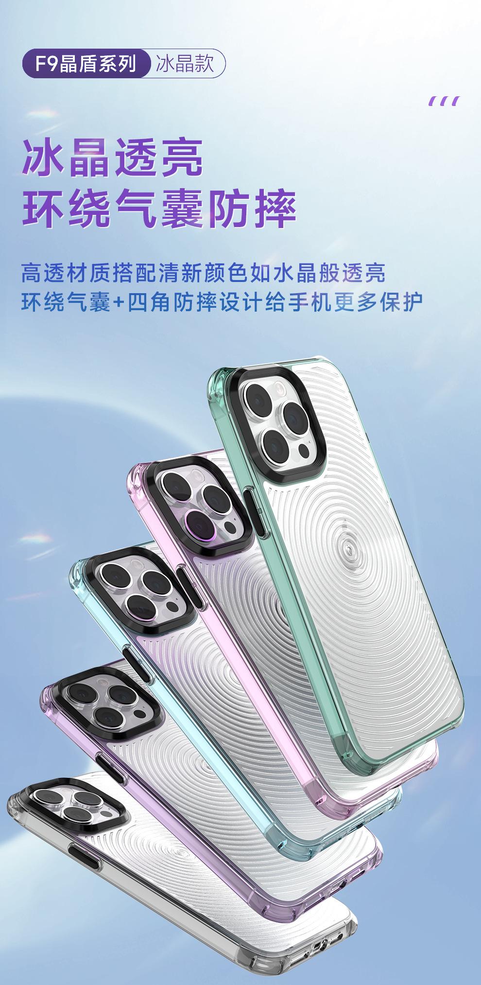 详情F9螺纹苹果iphone14斜挂手机壳批发冰晶透 (1)