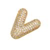 Globos Redondos Europeos y Americanos Estilo Burbuja 26 Collares con Letras Inglesas para Mujer con Circonita Incrustada en Cobre Elegantes, Modernos y Versátiles