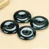 Pingente de Pedra do Rei da Medicina de Jade Natural do Xizang com Fivela Grande de Segurança de Jade Serpentino Magnético Pingente de Fivela de Segurança Joias de Jade