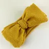 Faixa de Cabelo Infantil com Laço Duplo Grande Tridimensional Faixa Elástica Listrada de Lã Waffle para Bebê Personalizada