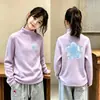 Camiseta básica de manga larga cepillada para niña ropa de otoño 2026 Otoño/Invierno Nuevas llegadas Ropa cálida para niños prenda interior top