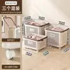 Cesta de Lavandería para el Hogar, Cesta de Almacenamiento para Ropa Sucia, Alta Apariencia, Baño, Cuarto de Ducha, Divisor, Portaropa Móvil, Cesta de Lavado