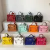 Bolsa de Mão Grande Capacidade Nova Moda Transfronteiriça para Mulheres Elegante Versátil Bolsa de Ombro Bolsa Transversal Tendência Bolsa Kelly