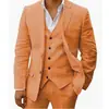 Fábrica de Origen Hecho a Medida Chaqueta de Traje para Hombre de Dos Botones con Estampado Digital Conjunto de Tres Piezas Tallas Grandes Venta al Por Mayor