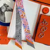 Cinta de Twill de Seda Versátil Decorativa Estilo Coreano Nueva con Estampado de Leopardo y Anacardos para Envolver Bolsas, Bufanda de Seda, Pañuelo Pequeño para el Cuello