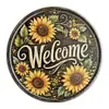 Navidad Retro Redondo Lata Placa de Aluminio Señal Bar Granja Animales Campo Fuente de Comercio Exterior Pintura Decorativa