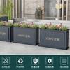 Macetero de Hierro Forjado, Macetero de Acero Galvanizado, Oficina de Ventas de Acero Inoxidable, Cafetería, Canaleta para Flores de Exterior, Macetero de Doble Capa