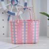 Bolso tejido a mano, fresco y bonito, con contraste de dopamina, moderno, creativo, para regalar en la mano, cesta de verduras.