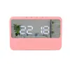 Regalos creativos despertador digital luminoso para estudiantes reloj electrónico inteligente LCD silencioso función de repetición de alarma silenciosa reloj con temperatura