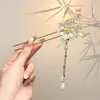 Accesorio de horquilla moderno minimalista de estilo antiguo, nueva horquilla con borla estilo chino 2026, horquilla fresca y elegante de estilo nacional