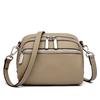 Bolso DENK de piel auténtica para mujer, venta al por mayor transfronteriza, nuevo estilo coreano 2024, bolso bandolera sencillo de piel de vaca de alta gama.