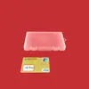 1.8 Caixa retangular de alta transparência com gancho, caixa plástica para papelaria DIY, caixa de armazenamento transparente com acessórios de trava, caixa plana
