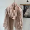 Protección Solar de Verano Chal Grande Ropa Exterior para Mujer Habitación con Aire Acondicionado Bufanda de Algodón y Lino Viaje Estilo Nuevo Bufanda de Seda Fina de Alta Gama Protección Solar