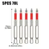 Conjunto S2 Vermelho Pontas de Chave de Fenda Phillips Magnéticas Fortes Alto Torque Antiderrapantes Cabeças de Chave de Fenda Universais Resistentes ao Desgaste