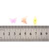 Cuentas de mariposa acrílicas transparentes en cuentas, accesorios de joyería DIY, pulsera de cuerda para el cabello para niños, material de cuentas, cuentas sueltas esmeriladas