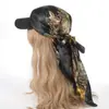 Bufanda Floral de Seda de Comercio Exterior 90cm Bufanda de Seda Bufanda Cuadrada Europea y Americana de Alta Gama Chal Transfronterizo Bufanda Turbante de Satén