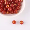 Doce Cuentas Redondas de Ágata del Zodiaco, Cuentas Sueltas de Ágata Roja, Colgantes, Cuentas Hechas a Mano, Accesorios para Manualidades