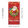 Cortina Banderín Cubierta de Puerta Navideña Transfronteriza Papá Noel Tela Colgante Decorativa para Exteriores Venta al por Mayor Cubierta de Puerta Festiva Personalización
