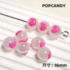 Cuentas Pintadas a Mano, Lindas Cuentas de Cadena para Celular DIY Chapadas Multicolor, Mapache de Dibujos Animados con Goteo de Aceite, Corazón, Cachorro, Cuentas de Flor