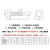 Tornillos Autorroscantes Hexagonales de Zinc Chapado en Color, Tornillos de Cola de Milano, Tornillos Autorroscantes para Tejas de Acero de Color, Tornillos de Cola de Milano M5.5, Tornillos Autorroscantes