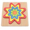 Juguetes de madera para bebés y niños pequeños que fomentan la inteligencia, formas geométricas, tablero de agarre manual, rompecabezas tridimensional de madera de 1 a 3 años.