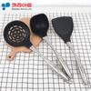 Espátula de acero inoxidable 304 antiadherente para cocina coreana, espátula de silicona resistente a altas temperaturas, colador, cuchara para sopa