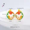 Tienda de oro con fuerte retención de color Oro de arena de Vietnam Colgante de flor de nacimiento de diciembre Peonía Rosa Orquídea campana Tulipán Mujer