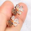 Brincos Cao Shi Flor de Diamante Retro Francês Alto Padrão Sentido Temperamento Feminino Brincos Totalmente Diamantados Transfronteiriços Novos Brincos