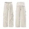 Ropa de Hombre Shanggu 2026 Primavera y Otoño Algodón Puro Estilo Americano Ropa de Trabajo para Hombre Bolsillos Múltiples Paracaidista Funcional Calle Casual Pantalones