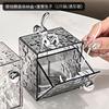 Caja de Almacenamiento de Algodón Cosmético de Lujo Ligero de Alto Valor Estante de Almacenamiento para Colgar en la Pared sin Perforaciones Bastoncillo de Algodón Lápiz Labial Desmaquillante Algodón