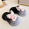 Zapatos Croc Labubu para Niños Sandalias de Princesa con Lazo Nuevas de Verano 2026 para Niñas Zapatos de Playa Suaves para Niñas