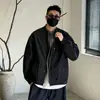 26 Otoño Hombre Estilo Americano Lujo Ligero Retro Perezoso Holgado Ropa de Trabajo Cuello Alto Casual Chaqueta Falsa de Dos Piezas Abrigo