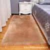 Tapete de Pelo Sintético Lã para Sala de Estar e Quarto, Tapete Espesso Longo de Pelúcia para Mesa de Centro Sofá, Tapete Decorativo para Chão de Casa, Tapete para Bay Window