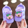 Sandálias Fechadas de Capivara para Crianças para o Verão, Tamancos Estilo Desenho Animado para Meninos e Meninas, Tamancos Externos para Meninas