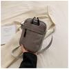 Bolsa Quadrada Pequena Portátil Estilo Coreano Corduroy Marca Tendência Verão Nova Elegante Estudante Feminina de Ombro Transversal